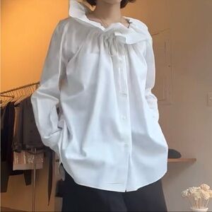 Comme des Garcons Ruffle Collar Button Down